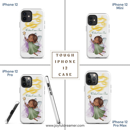 Tough case for iPhone 11, 12, 13, 14, 15 Variations | Wishes Come True - Green Fairy