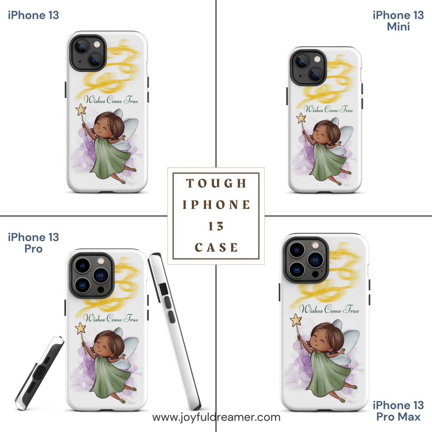 Tough case for iPhone 11, 12, 13, 14, 15, 16 Variations | Wishes Come True - Green Fairy