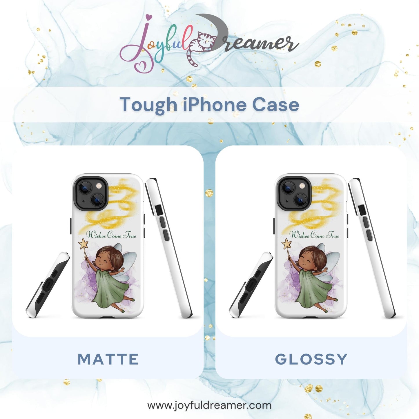 Tough case for iPhone 11, 12, 13, 14, 15, 16 Variations | Wishes Come True - Green Fairy