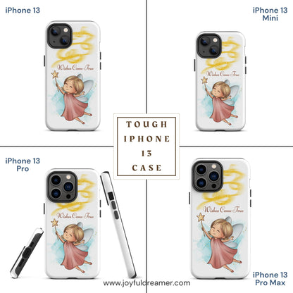 Tough case for iPhone 11, 12, 13, 14, 15 Variations | Wishes Come True - Pink Fairy