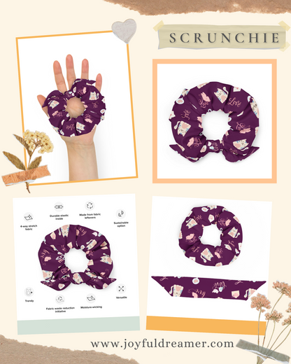 Scrunchie | Adorable Cat Love Themed