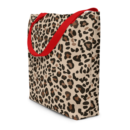 Large Tote Bag 16" x 20" | Leopard Animal Print