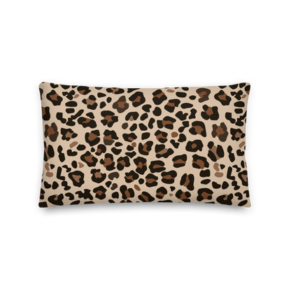 Premium Pillow | 18″×18″, 20″×12″, 22″×22″ | Leopard Animal Print