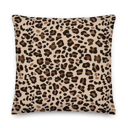Premium Pillow | 18″×18″, 20″×12″, 22″×22″ | Leopard Animal Print