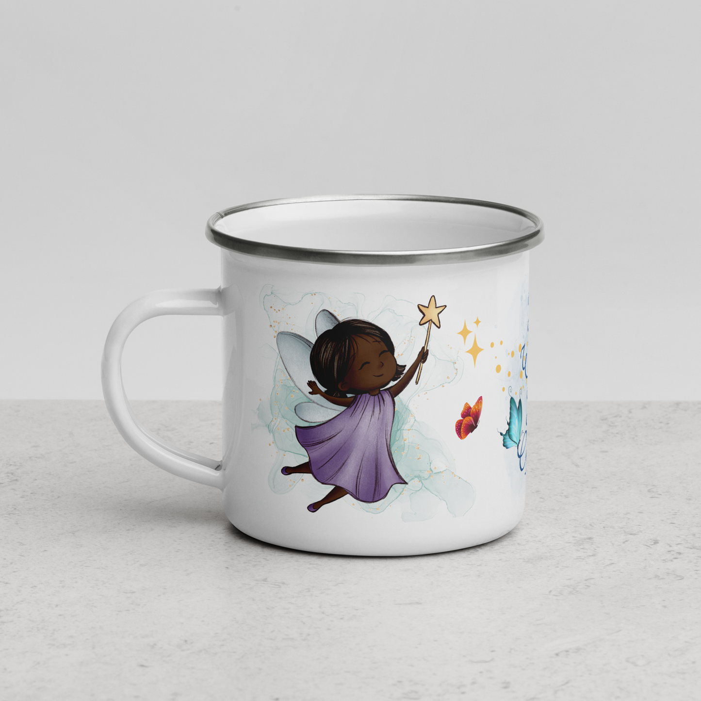 Enamel Mug | All Wishes Are Granted | Little Purple Fairy