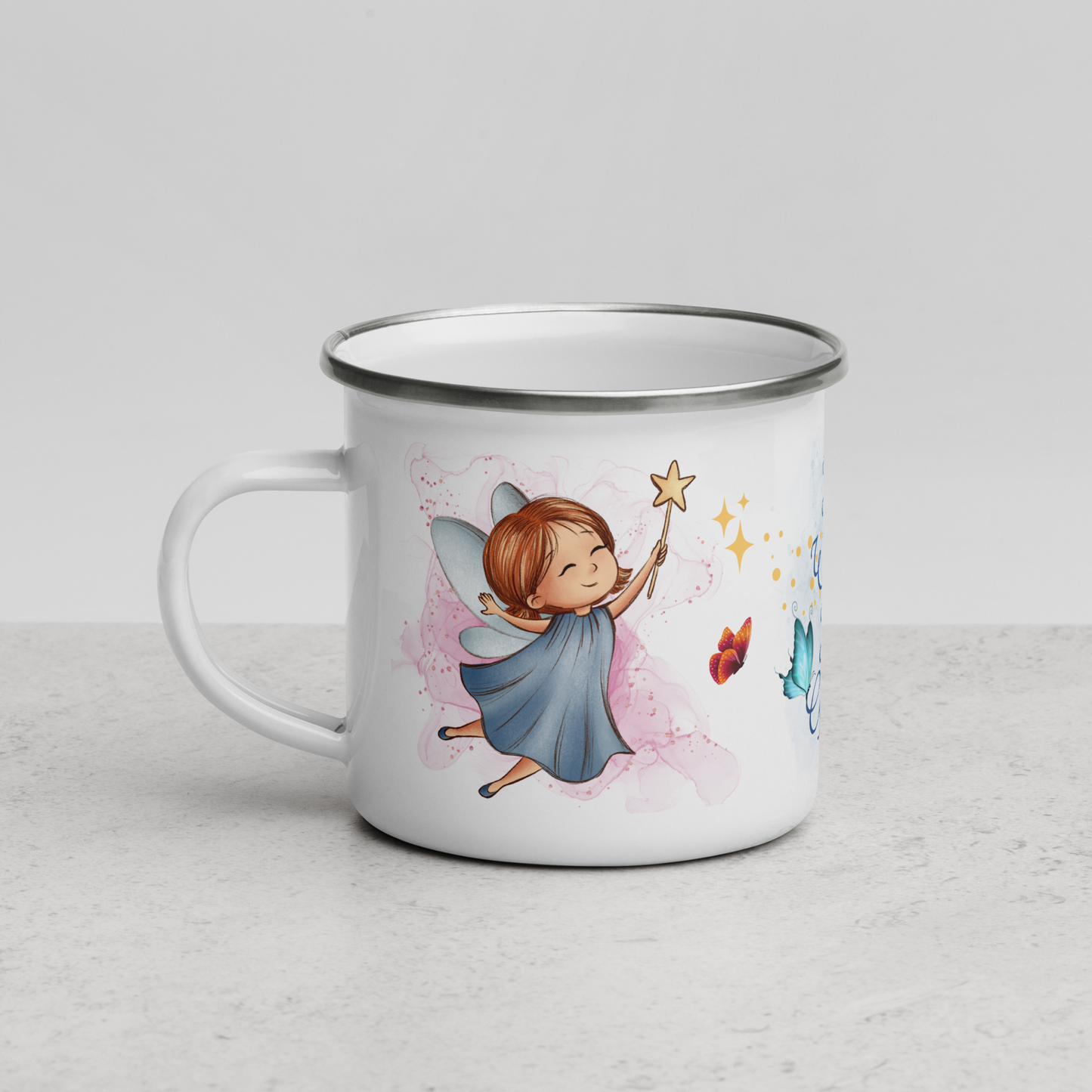 Enamel Mug | All Wishes Are Granted | Little Blue Fairy
