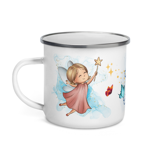 Enamel Mug | All Wishes Are Granted | Little Pink Fairy