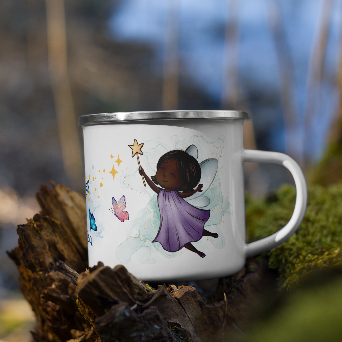 Enamel Mug | All Wishes Are Granted | Little Purple Fairy