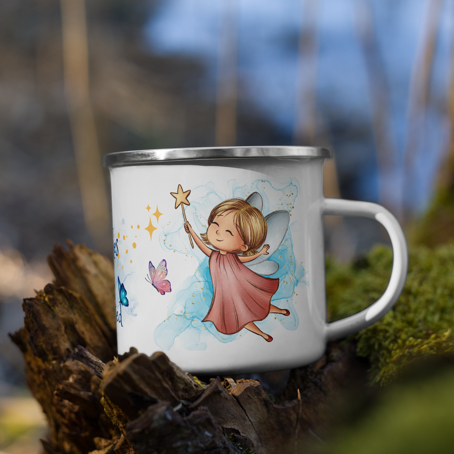 Enamel Mug | All Wishes Are Granted | Little Pink Fairy