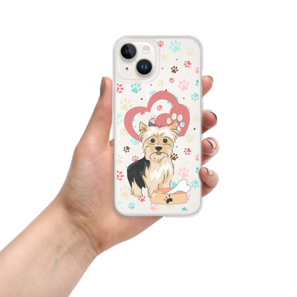 Clear Case For iPhone 14, 14 Plus, 14 Pro, 14 Pro Max | Dog Themed