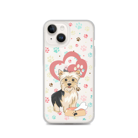 iPhone Transparent Case | For iPhone 14, 14 Plus, 14 Pro, 14 Pro Max | Dog Themed