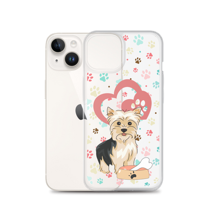 Clear Case For iPhone 14, 14 Plus, 14 Pro, 14 Pro Max | Dog Themed