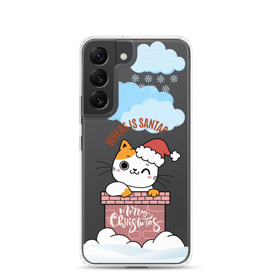 Clear Case for Samsung Galaxy S22, S23, S24, Plus, Ultra | Cat Themed