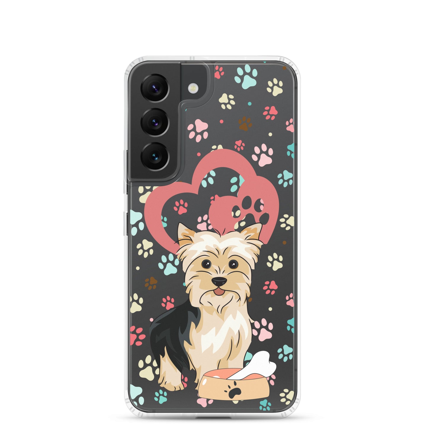 Clear Case for Samsung Galaxy S22, S23, S24, Plus, Ultra | Dog Themed