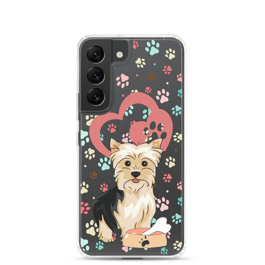 Clear Case for Samsung Galaxy S22, S23, S24, Plus, Ultra | Dog Themed