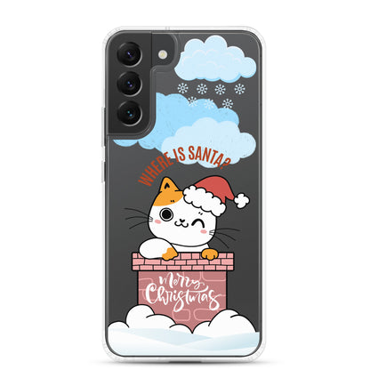 Clear Case for Samsung Galaxy S22, S23, S24, Plus, Ultra | Cat Themed