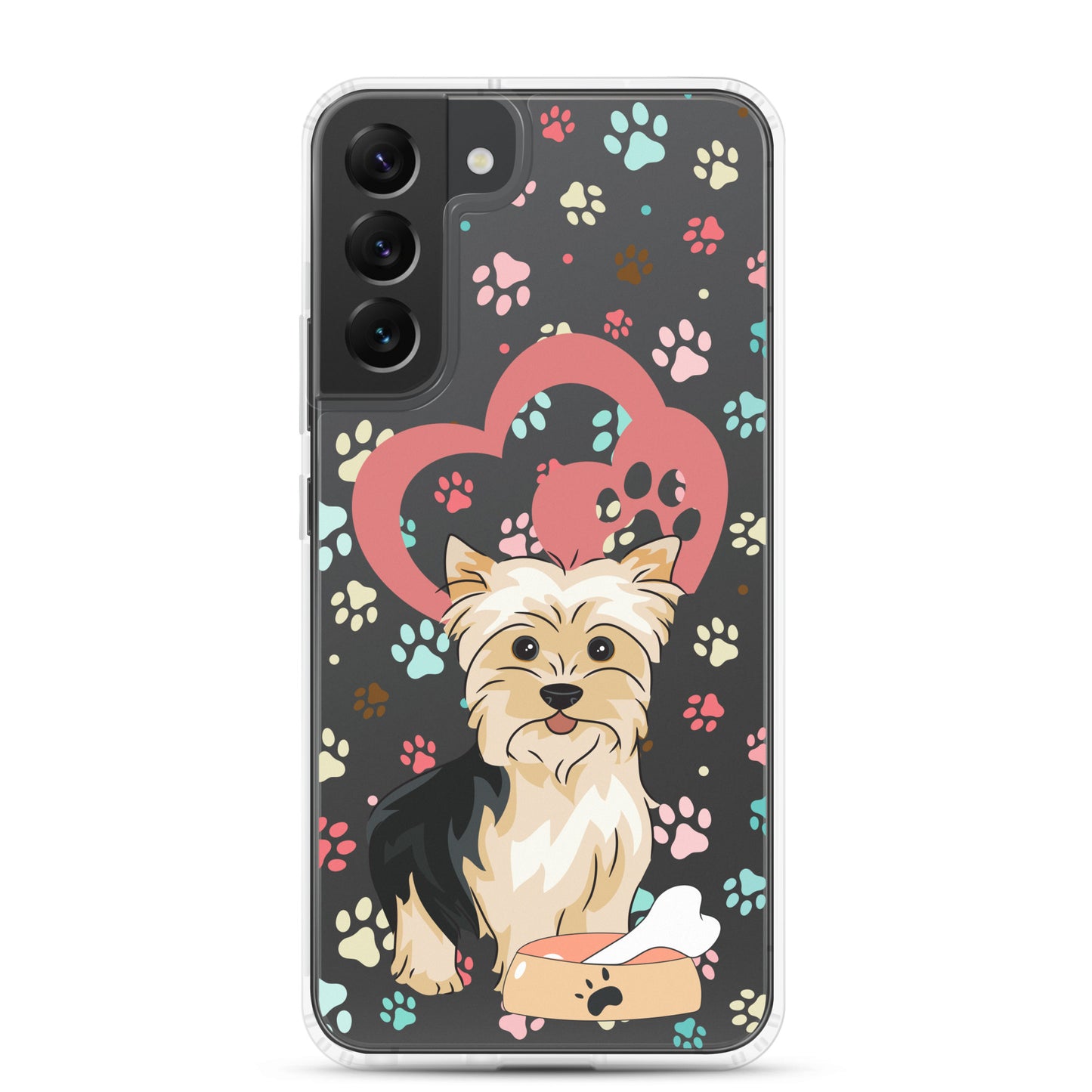 Clear Case for Samsung Galaxy S22, S23, S24, Plus, Ultra | Dog Themed