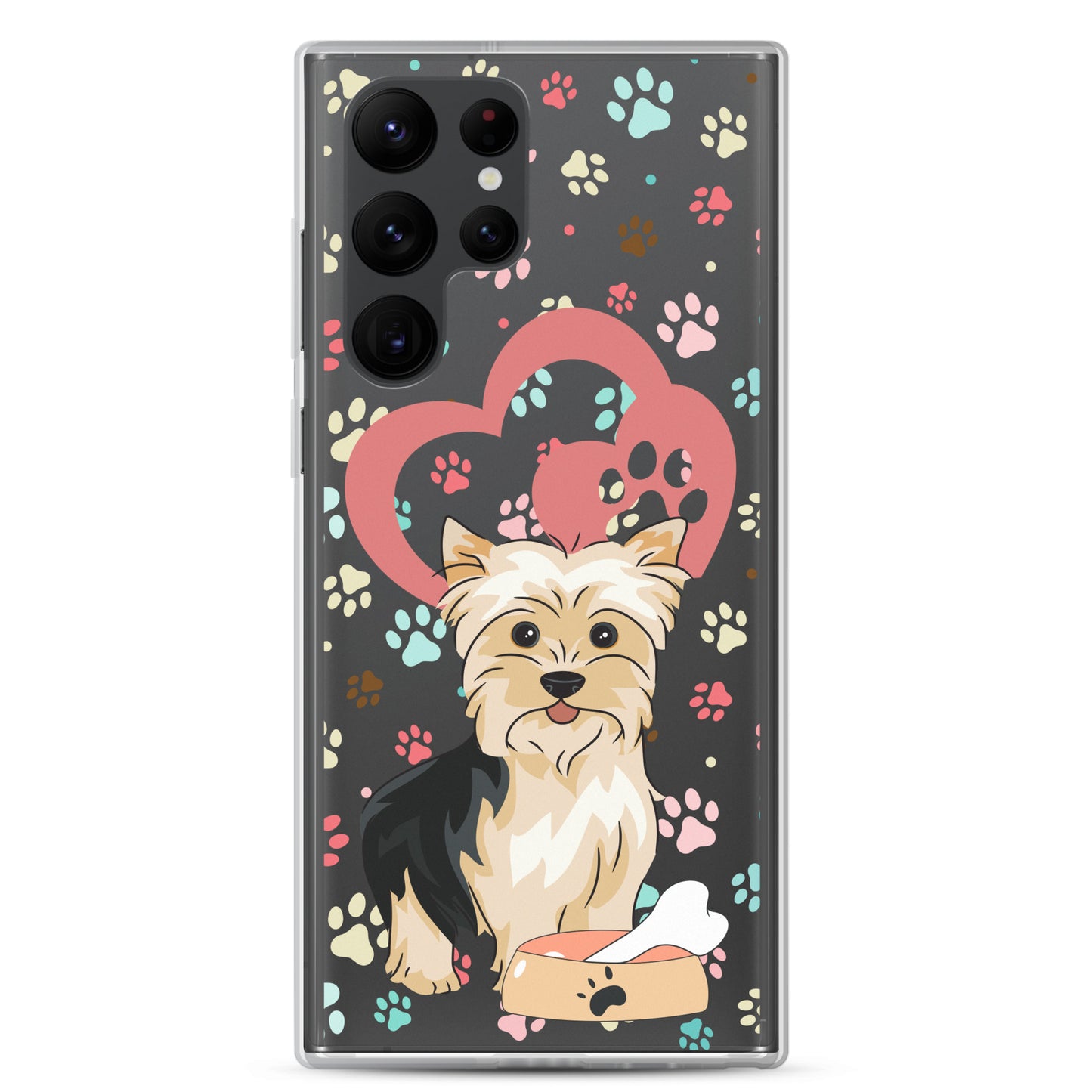 Clear Case for Samsung Galaxy S22, S23, S24, Plus, Ultra | Dog Themed