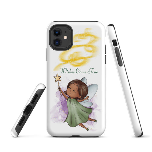 Tough case for iPhone 11, 12, 13, 14, 15, 16 Variations | Wishes Come True - Green Fairy