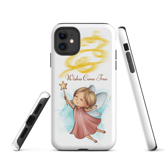 Tough case for iPhone 11, 12, 13, 14, 15 Variations | Wishes Come True - Pink Fairy