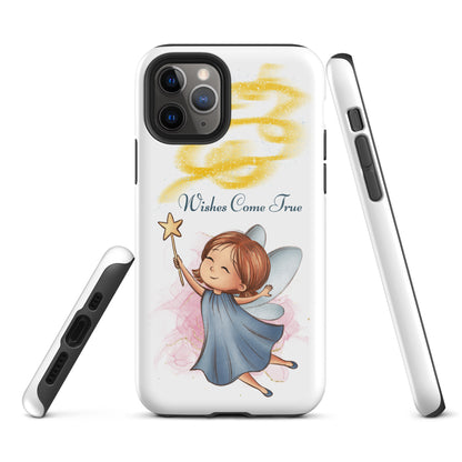 Tough case for iPhone 11, 12, 13, 14, 15, 16 Variations | Wishes Come True - Blue Fairy