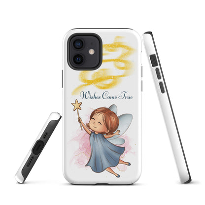 Tough case for iPhone 11, 12, 13, 14, 15, 16 Variations | Wishes Come True - Blue Fairy