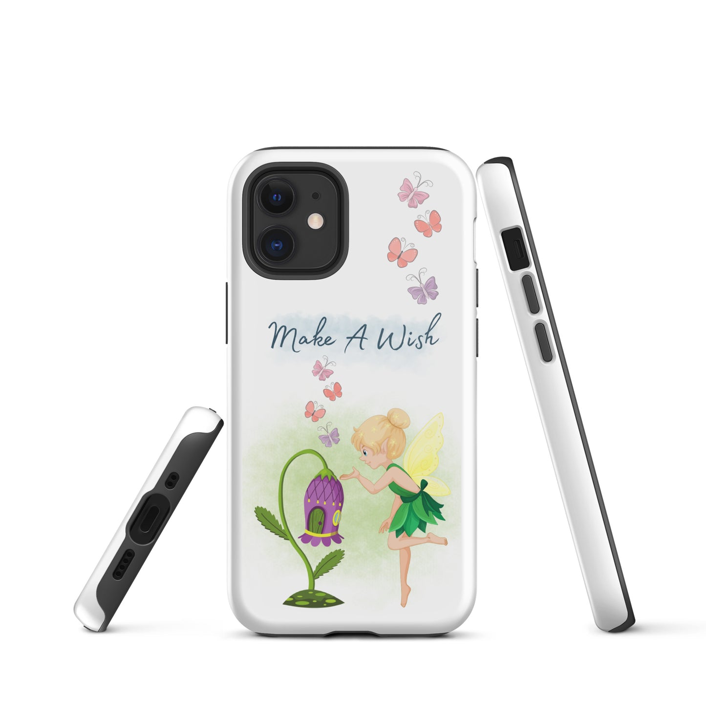 Tough case for iPhone 11, 12, 13, 14, 15, 16 Variations | Make A Wish Green Fairy