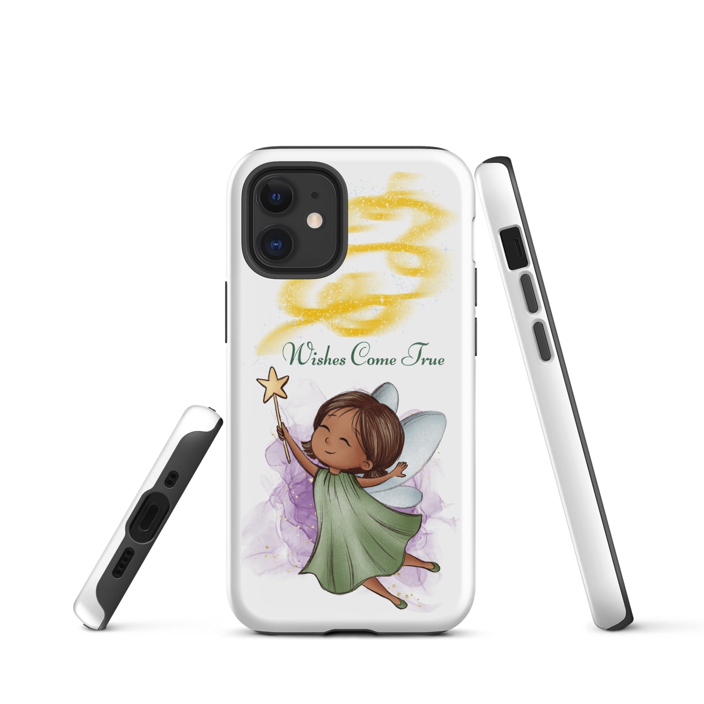 Tough case for iPhone 11, 12, 13, 14, 15, 16 Variations | Wishes Come True - Green Fairy