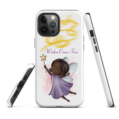 Tough case for iPhone 11, 12, 13, 14, 15, 16 Variations | Wishes Come True - Purple Fairy