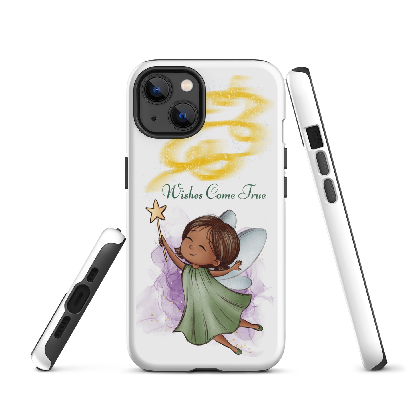 Tough case for iPhone 11, 12, 13, 14, 15, 16 Variations | Wishes Come True - Green Fairy