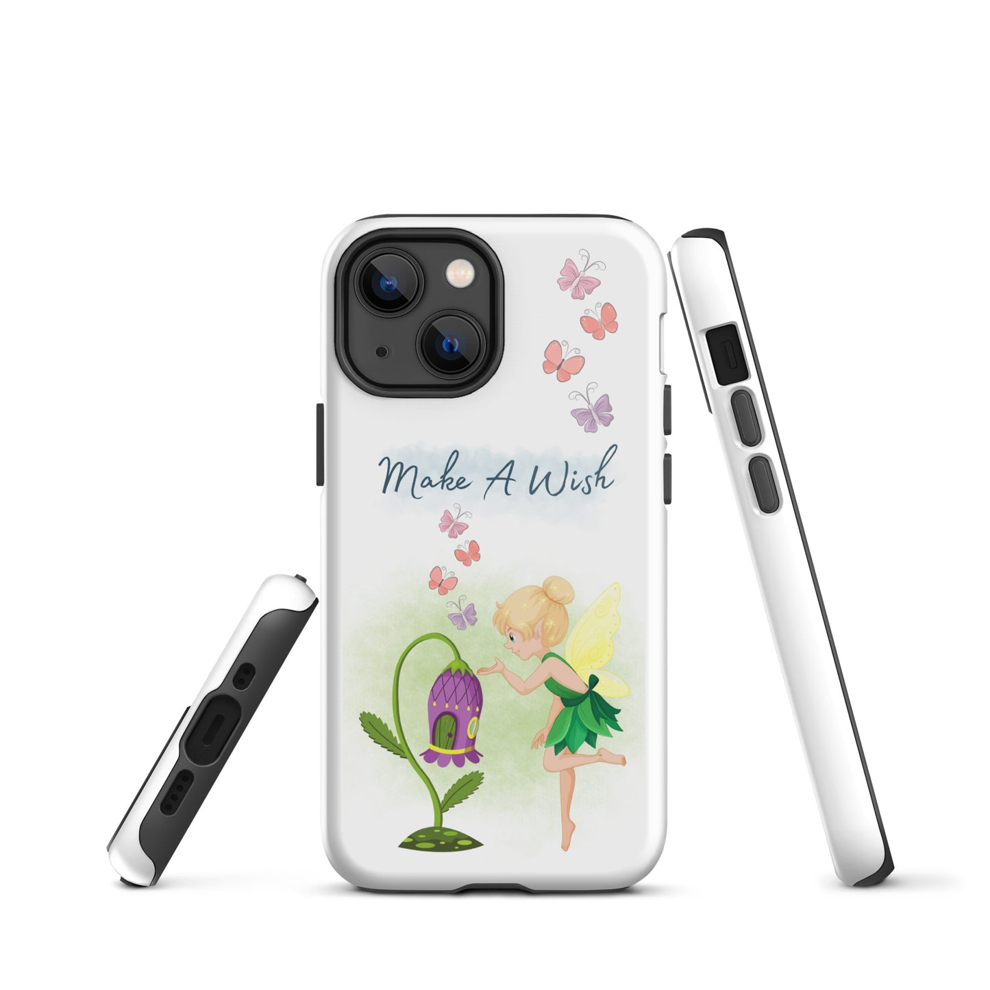 Tough case for iPhone 11, 12, 13, 14, 15, 16 Variations | Make A Wish Green Fairy