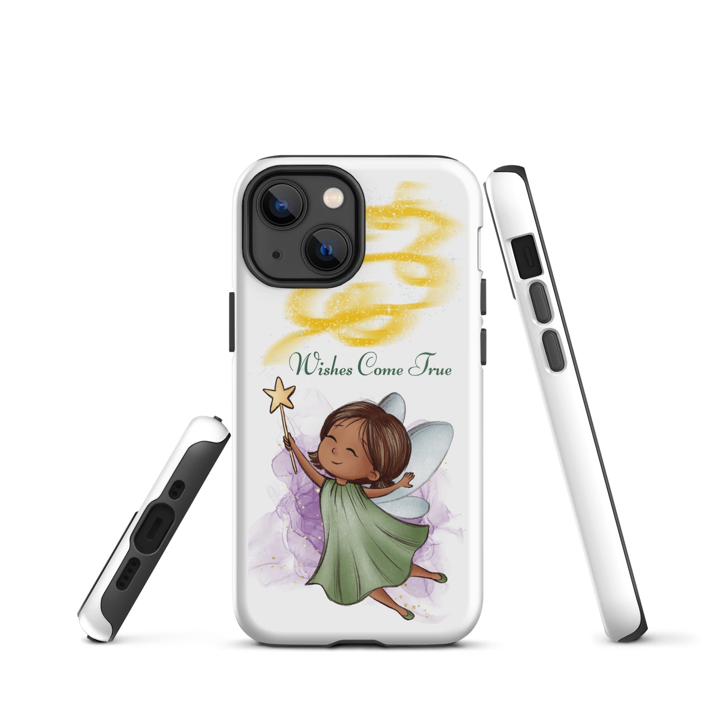 Tough case for iPhone 11, 12, 13, 14, 15, 16 Variations | Wishes Come True - Green Fairy