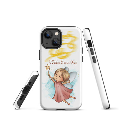 Tough case for iPhone 11, 12, 13, 14, 15, 16 Variations | Wishes Come True - Pink Fairy