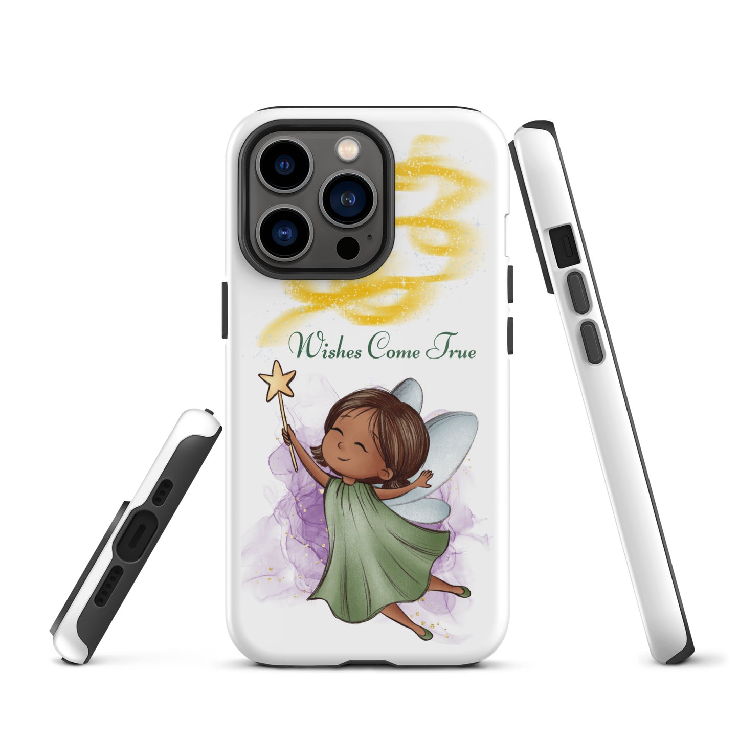 Tough case for iPhone 11, 12, 13, 14, 15, 16 Variations | Wishes Come True - Green Fairy