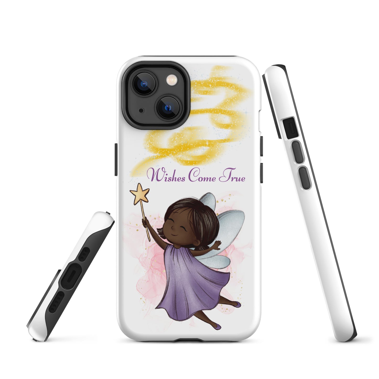 Tough case for iPhone 11, 12, 13, 14, 15, 16 Variations | Wishes Come True - Purple Fairy