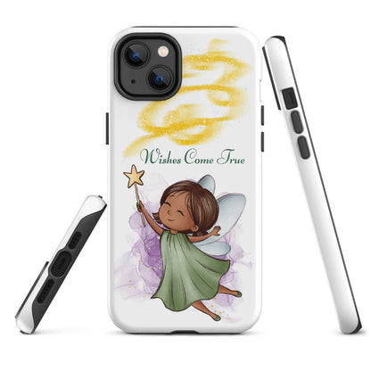 Tough case for iPhone 11, 12, 13, 14, 15, 16 Variations | Wishes Come True - Green Fairy