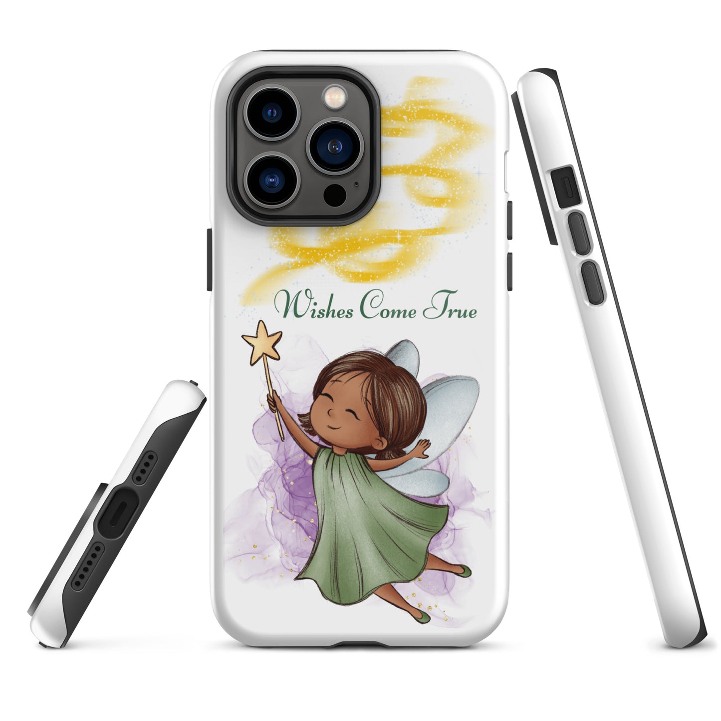 Tough case for iPhone 11, 12, 13, 14, 15, 16 Variations | Wishes Come True - Green Fairy