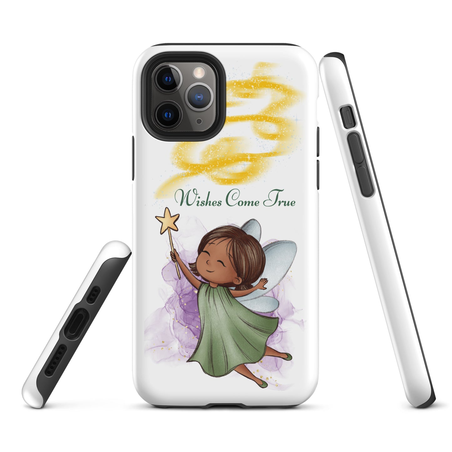 Tough case for iPhone 11, 12, 13, 14, 15, 16 Variations | Wishes Come True - Green Fairy