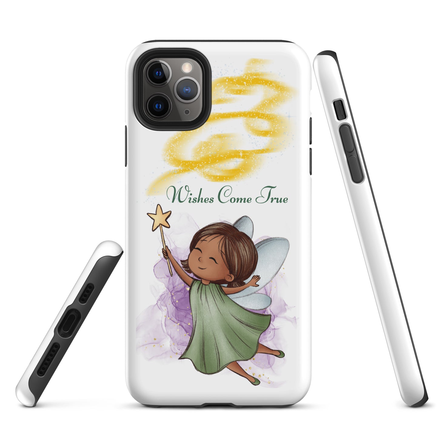 Tough case for iPhone 11, 12, 13, 14, 15, 16 Variations | Wishes Come True - Green Fairy