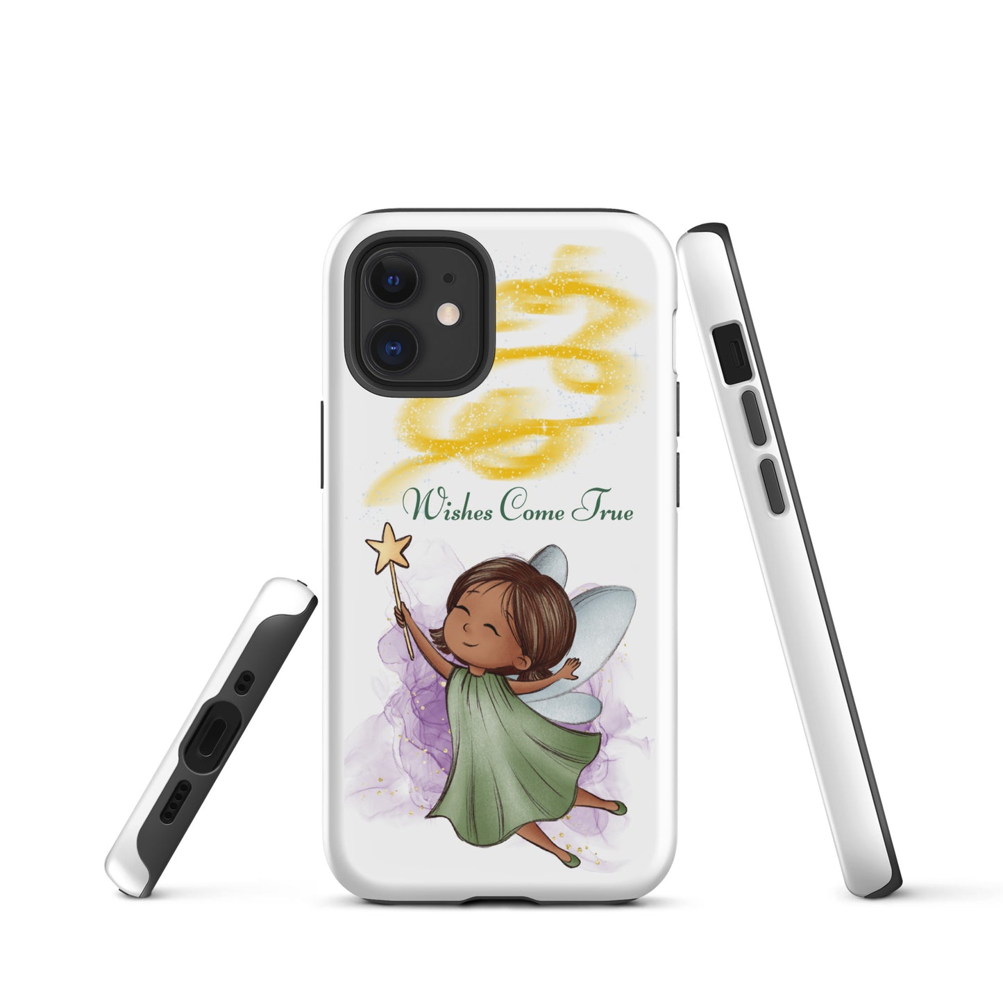 Tough case for iPhone 11, 12, 13, 14, 15, 16 Variations | Wishes Come True - Green Fairy