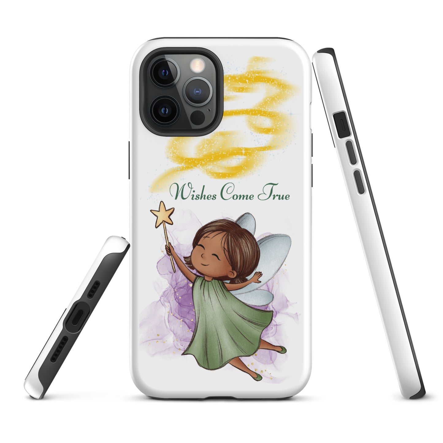 Tough case for iPhone 11, 12, 13, 14, 15, 16 Variations | Wishes Come True - Green Fairy