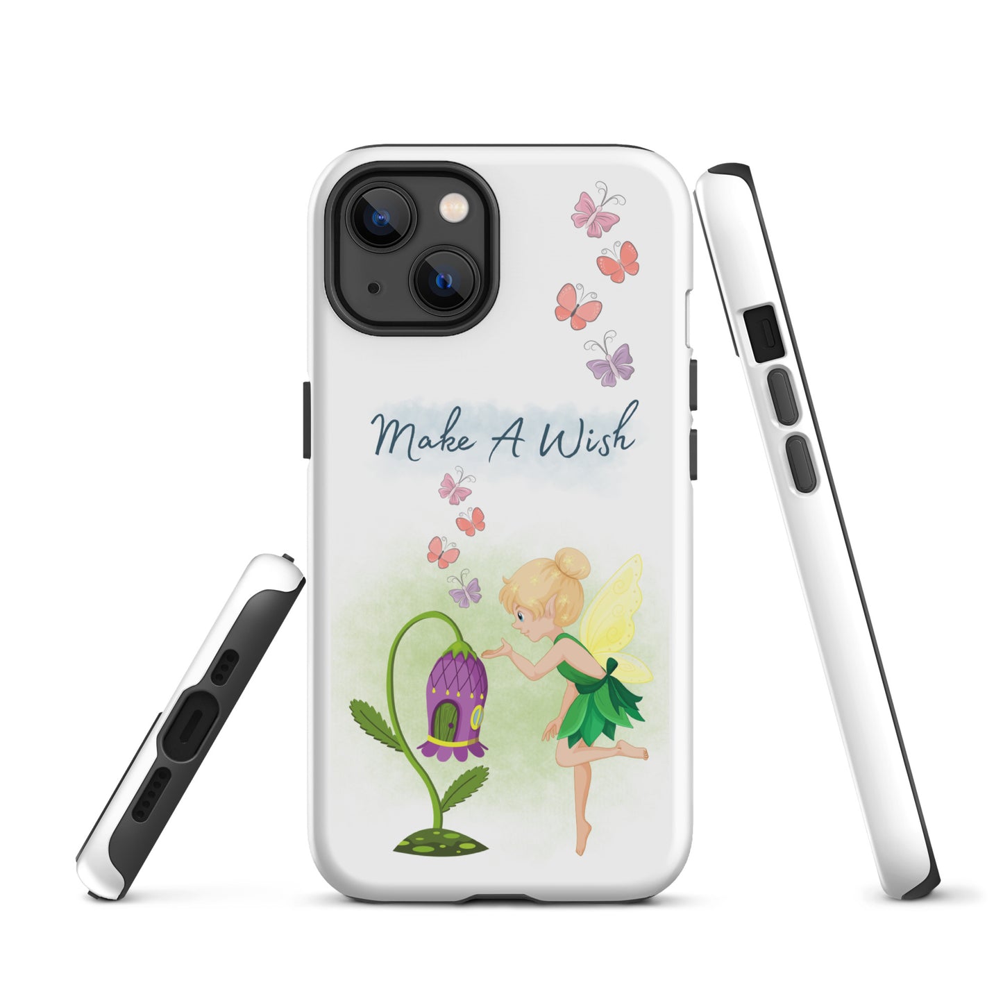 Tough case for iPhone 11, 12, 13, 14, 15, 16 Variations | Make A Wish Green Fairy
