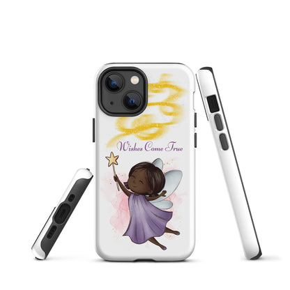 Tough case for iPhone 11, 12, 13, 14, 15, 16 Variations | Wishes Come True - Purple Fairy