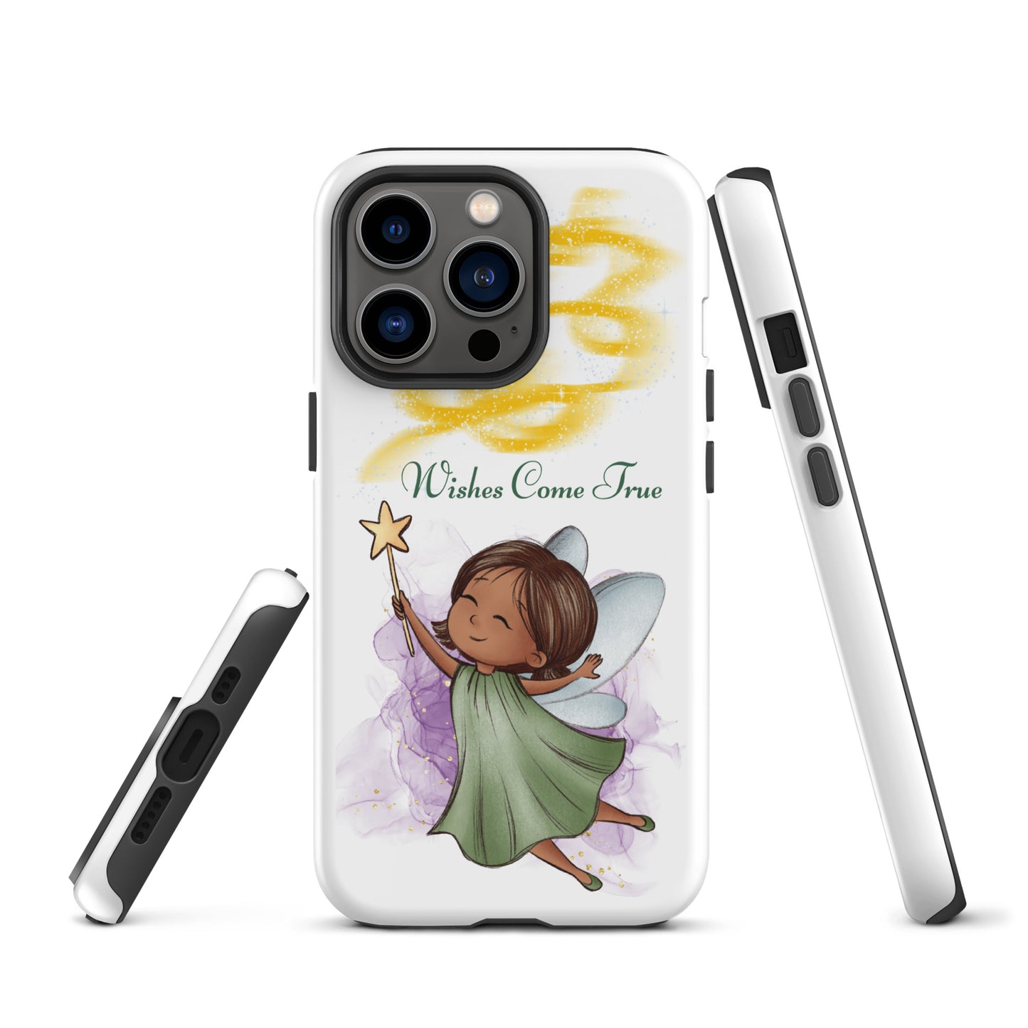 Tough case for iPhone 11, 12, 13, 14, 15, 16 Variations | Wishes Come True - Green Fairy