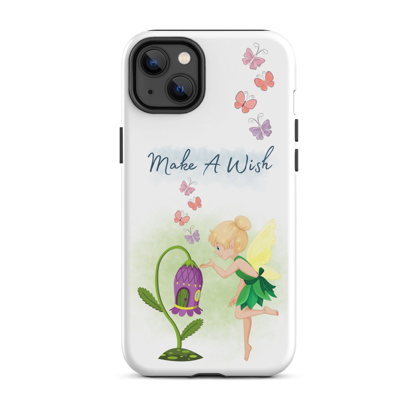 Tough case for iPhone 11, 12, 13, 14, 15, 16 Variations | Make A Wish Green Fairy