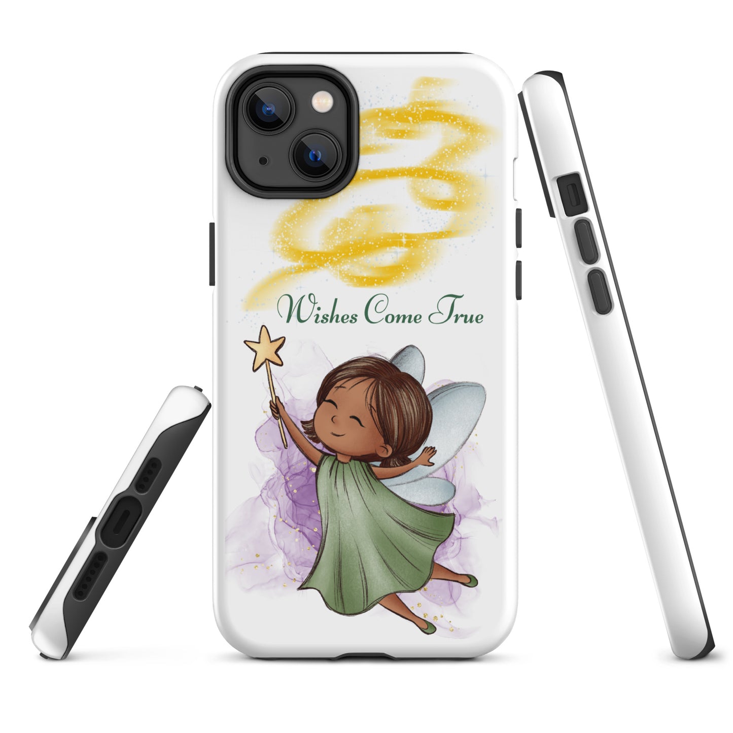 Tough case for iPhone 11, 12, 13, 14, 15, 16 Variations | Wishes Come True - Green Fairy