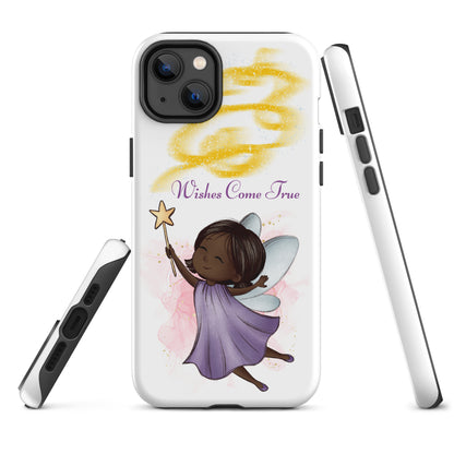 Tough case for iPhone 11, 12, 13, 14, 15, 16 Variations | Wishes Come True - Purple Fairy