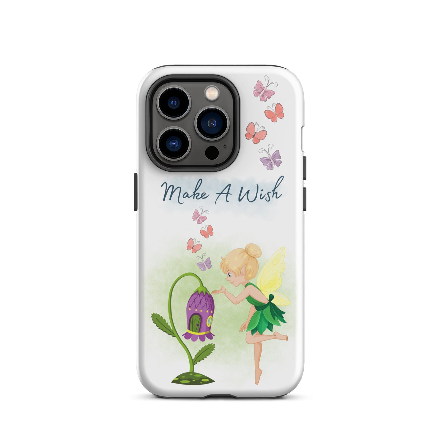 Tough case for iPhone 11, 12, 13, 14, 15, 16 Variations | Make A Wish Green Fairy