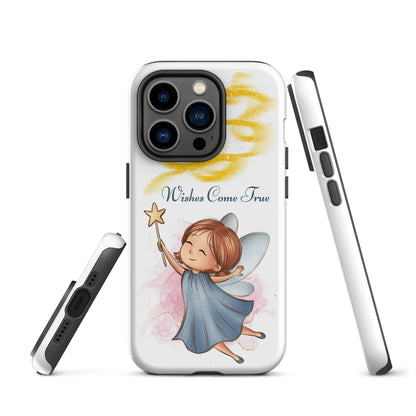 Tough case for iPhone 11, 12, 13, 14, 15, 16 Variations | Wishes Come True - Blue Fairy