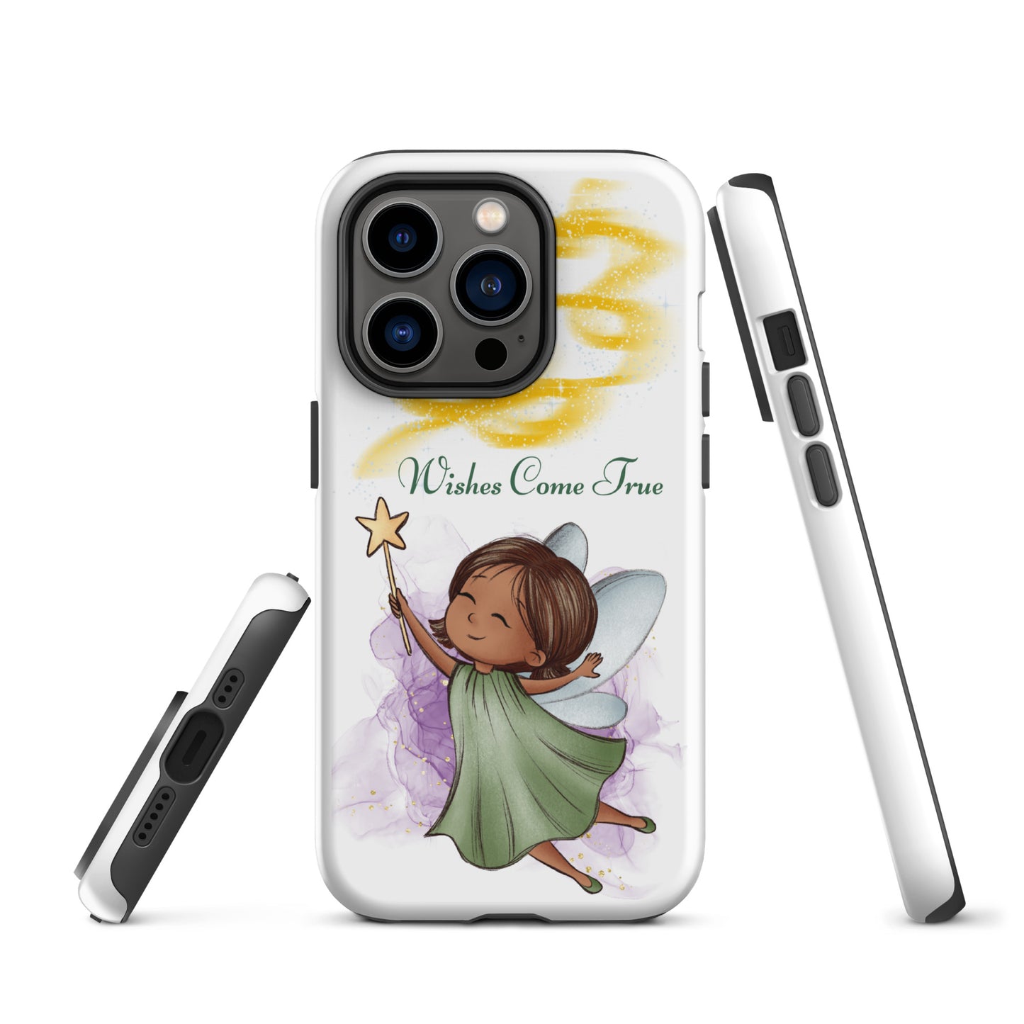 Tough case for iPhone 11, 12, 13, 14, 15, 16 Variations | Wishes Come True - Green Fairy